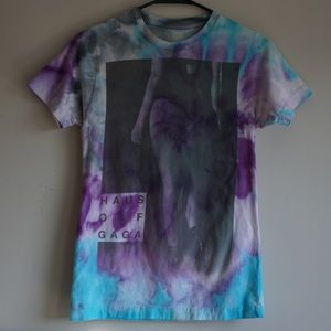 Custom Tie Dye Haus of Gaga Lady Gaga Tee